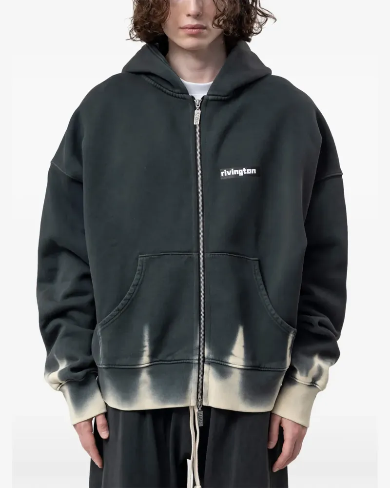 RRR123 Dark Country CVA Kapuzenjacke - Schwarz Schwarz