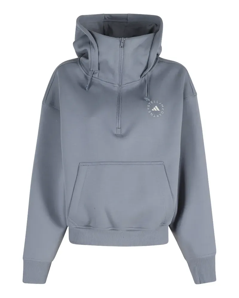 adidas x Stella McCartney half-zip hoodie - Blau Blau