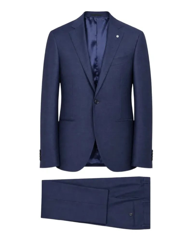 Luigi Bianchi Mantova single-breasted tailored suit - Blau Blau