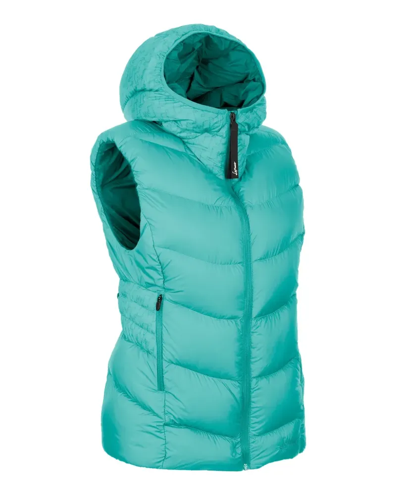 LaMunt Bianca ReDown quilted hooded gilet - Blau Blau