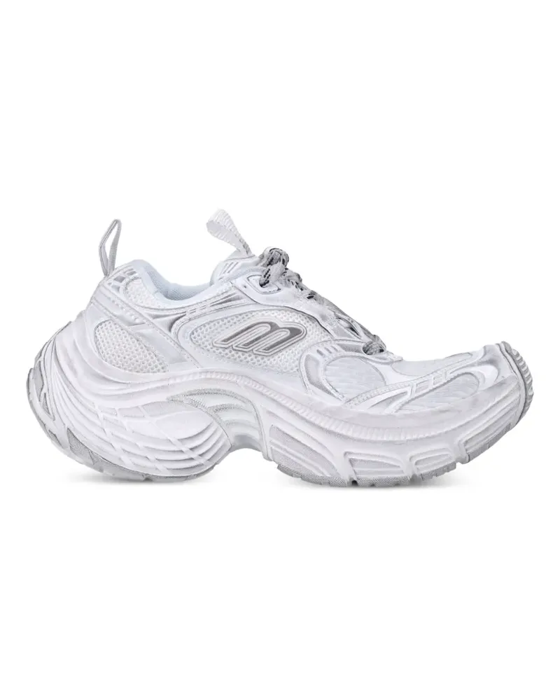 Balenciaga 6XL distressed-effect panelled sneakers - Weiß Weiß