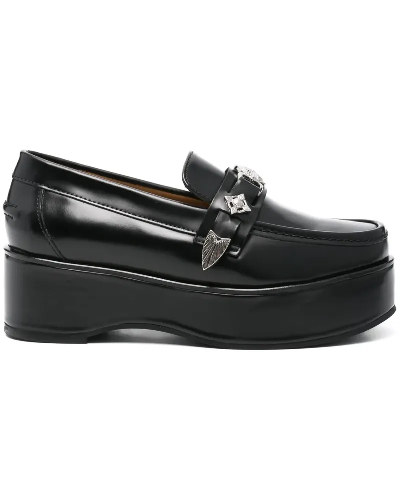 Toga Loafer mit Schild - Schwarz Schwarz