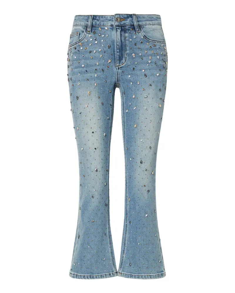 Liu Jo Bootcut-Jeans mit Strass - Blau Blau