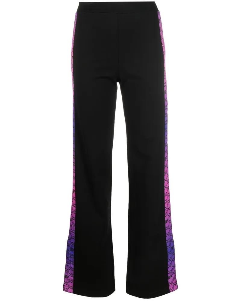 OFF-WHITE Jogginghose mit Monogrammstreifen - Schwarz Schwarz