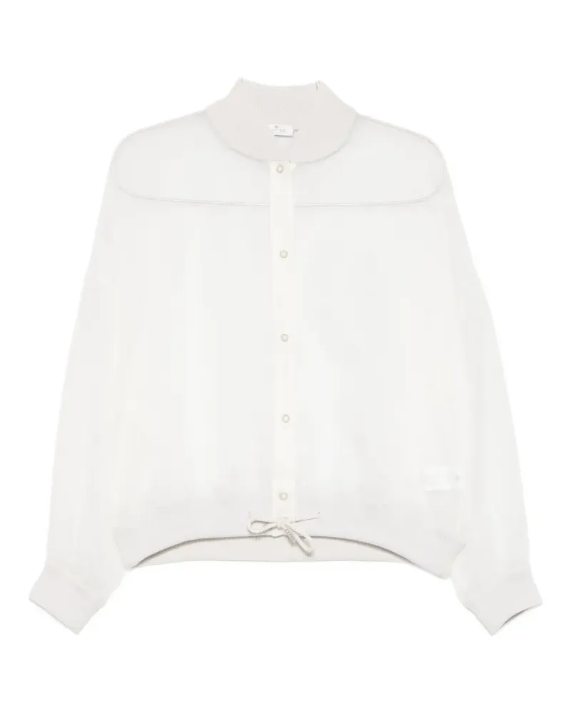 PANICALE Cashmere sheer jacket - Weiß Weiß