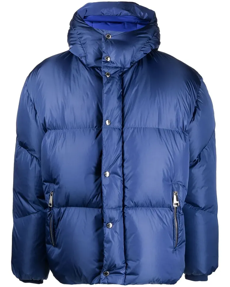 KHRISJOY Gefütterte Jacke mit Druckknöpfen - Blau Blau