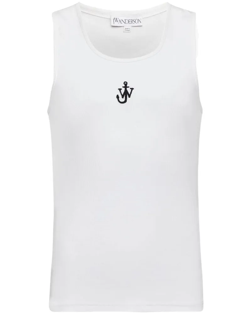 J.W.Anderson Tanktop mit Anker-Logo - Weiß Weiß