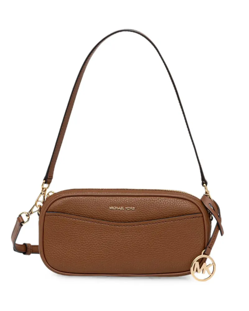 Michael Kors May Schultertasche aus gekörntem Leder - Braun Braun