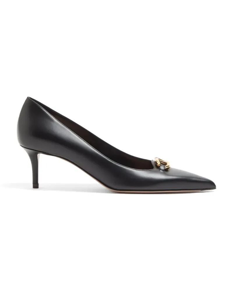 Valentino Garavani Vlogo The Bold Edition Pumps aus Kalbsleder 60mm - Schwarz Schwarz
