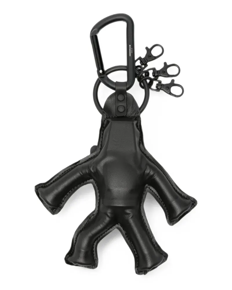 Innerraum leather-padded keychain - Schwarz Schwarz