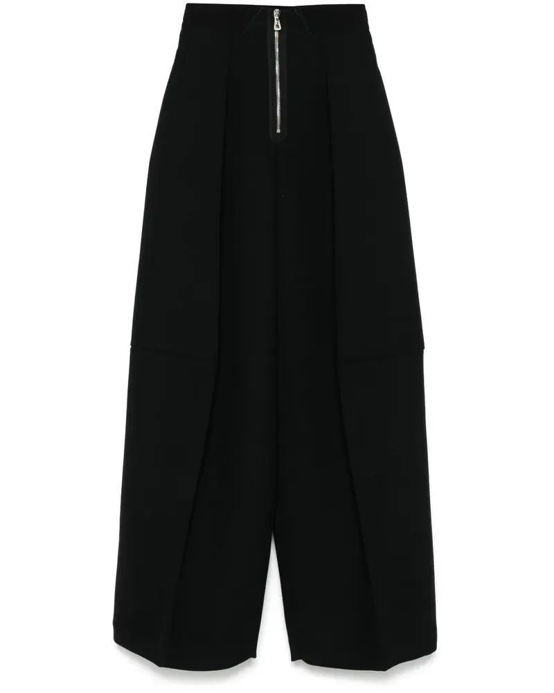 Jean Paul Gaultier Hose aus gebondetem Krepp - Schwarz Schwarz