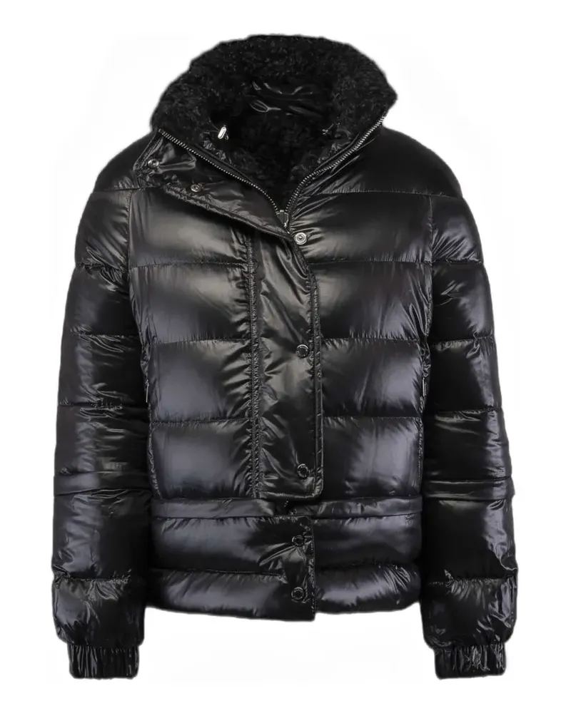 MOORER shearling-lined quilted jacket - Schwarz Schwarz