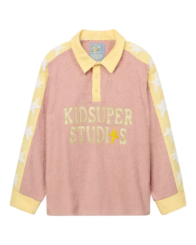 KidSuper stars colourblock polo shirt - Rosa Rosa