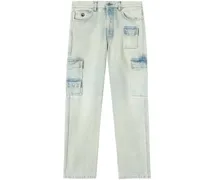 Halbhohe Cargo-Jeans