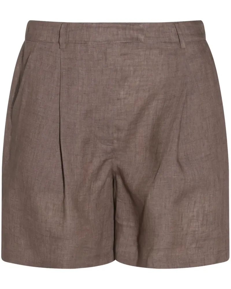 Brunello Cucinelli Shorts aus Leinen - Braun Braun