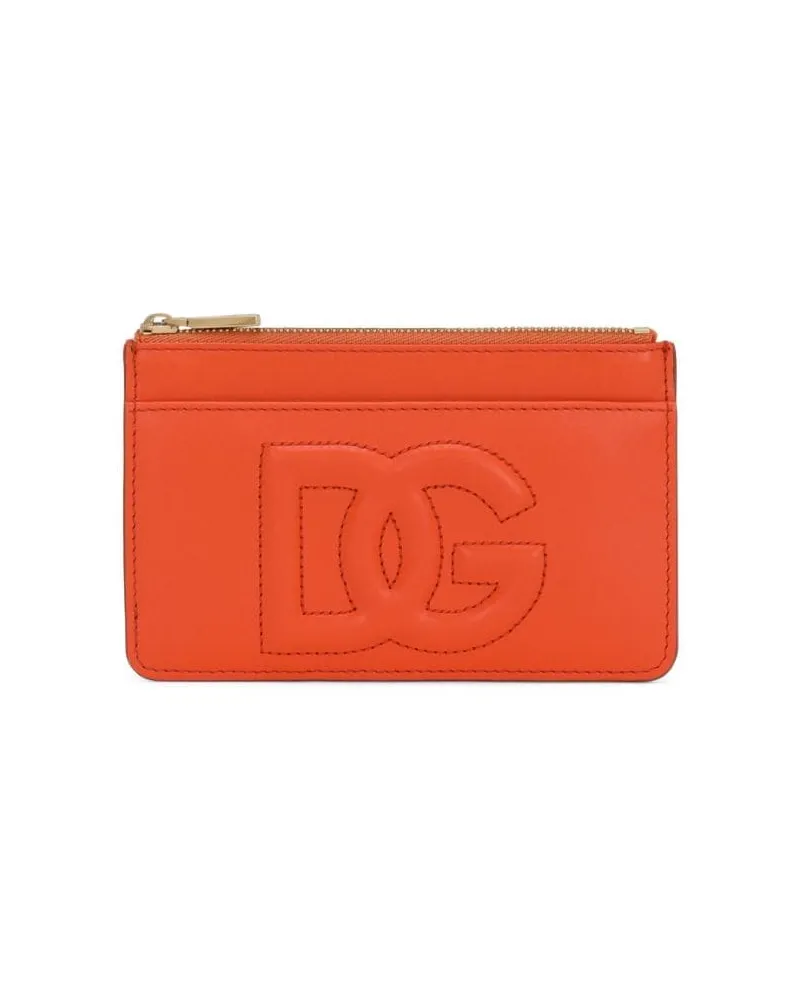 Dolce & Gabbana Portemonnaie mit Reißverschluss - Orange Orange