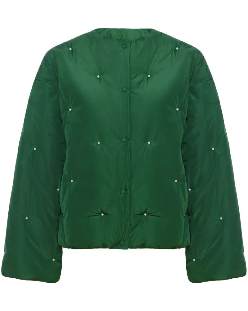 SLEEPER Bomberjacke mit Kunstpperlen - Grün Grün