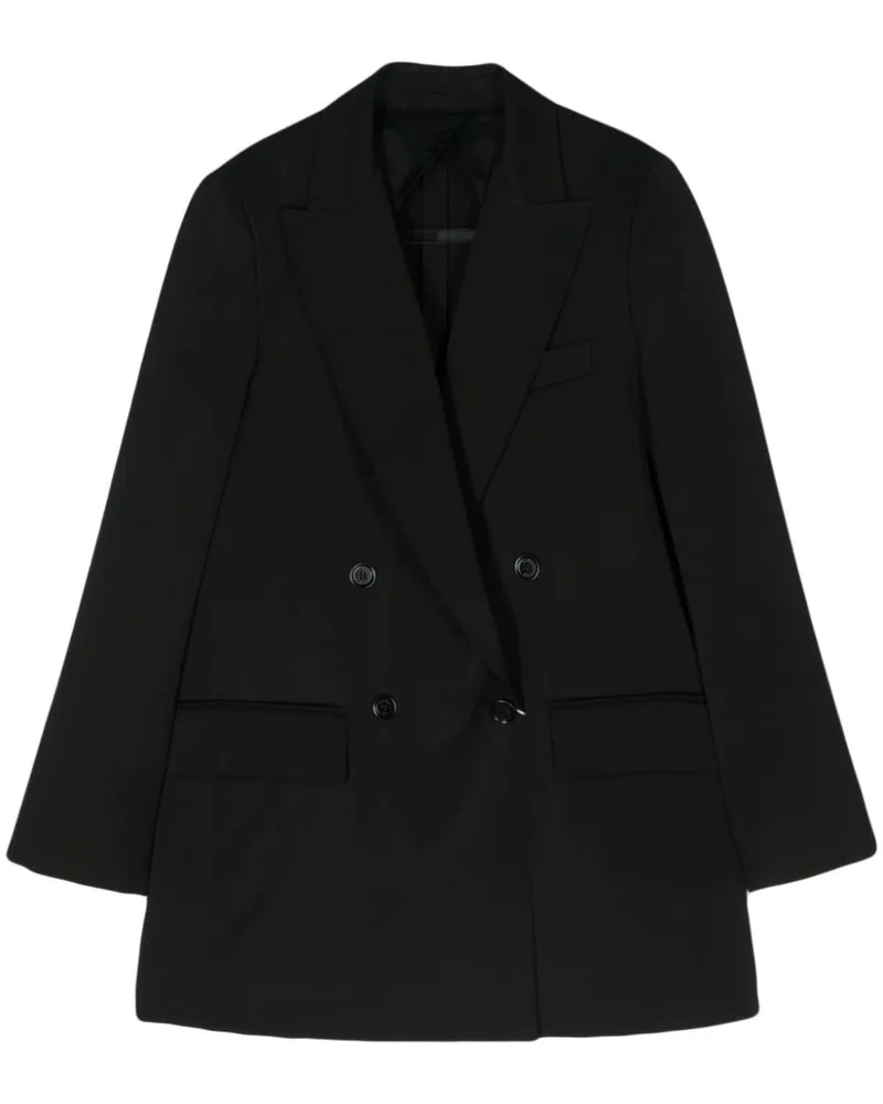 Max Mara Doppelreihiges Sakko - Schwarz Schwarz