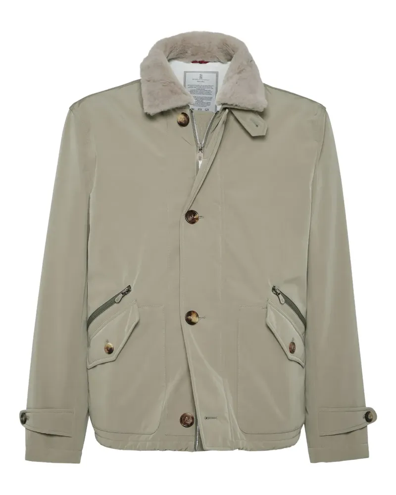 Brunello Cucinelli Geknöpfte Jacke - Grün Grün