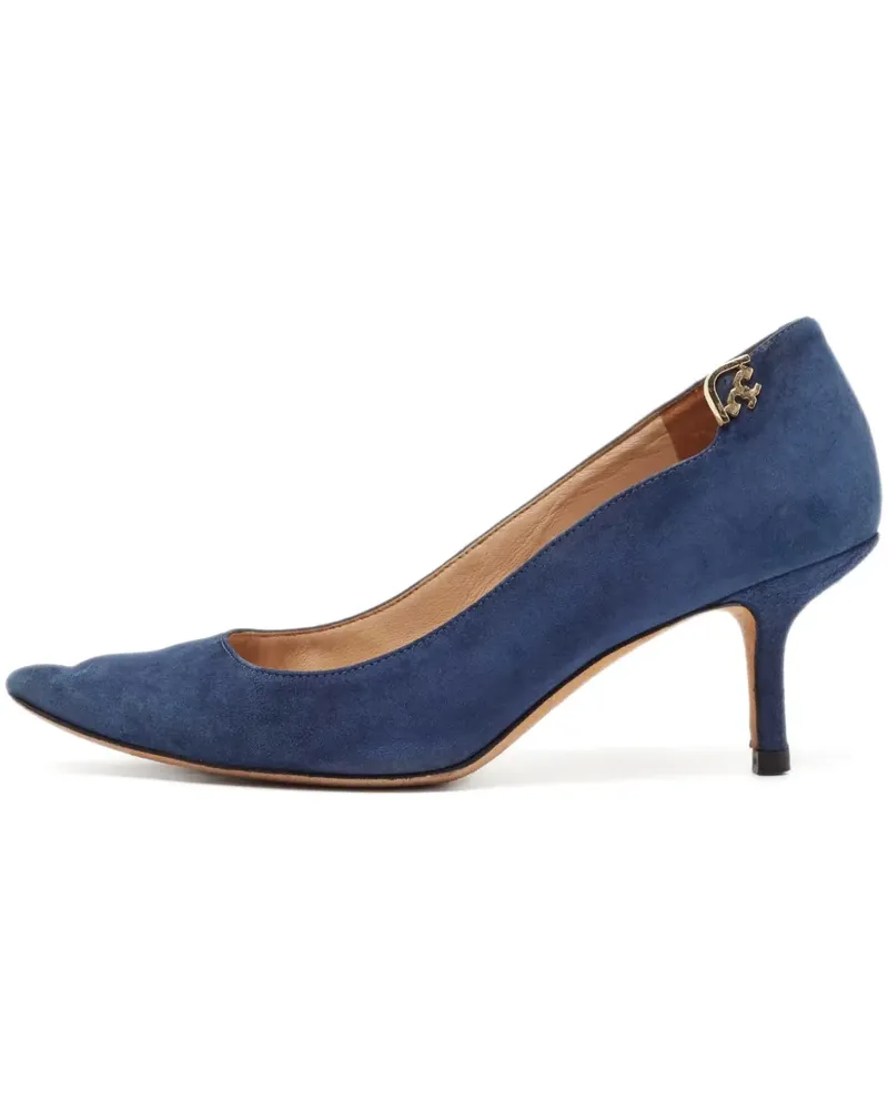 Tory Burch Pre-owned Elizabeth Wildleder-Pumps mit spitzer Kappe 70mm - Blau Blau