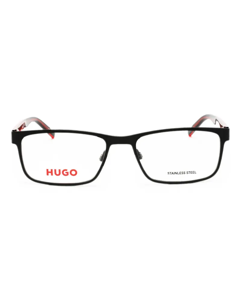 HUGO BOSS rectangle-frame glasses - Schwarz Schwarz
