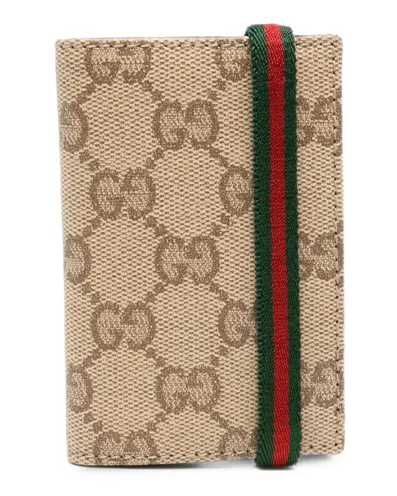 Gucci Kartenetui aus GG Supreme-Canvas - Nude Nude