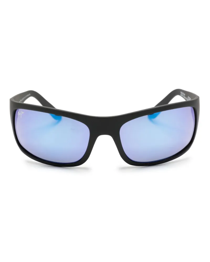 Maui Jim Verspiegelte Sonnenbrille - Schwarz Schwarz