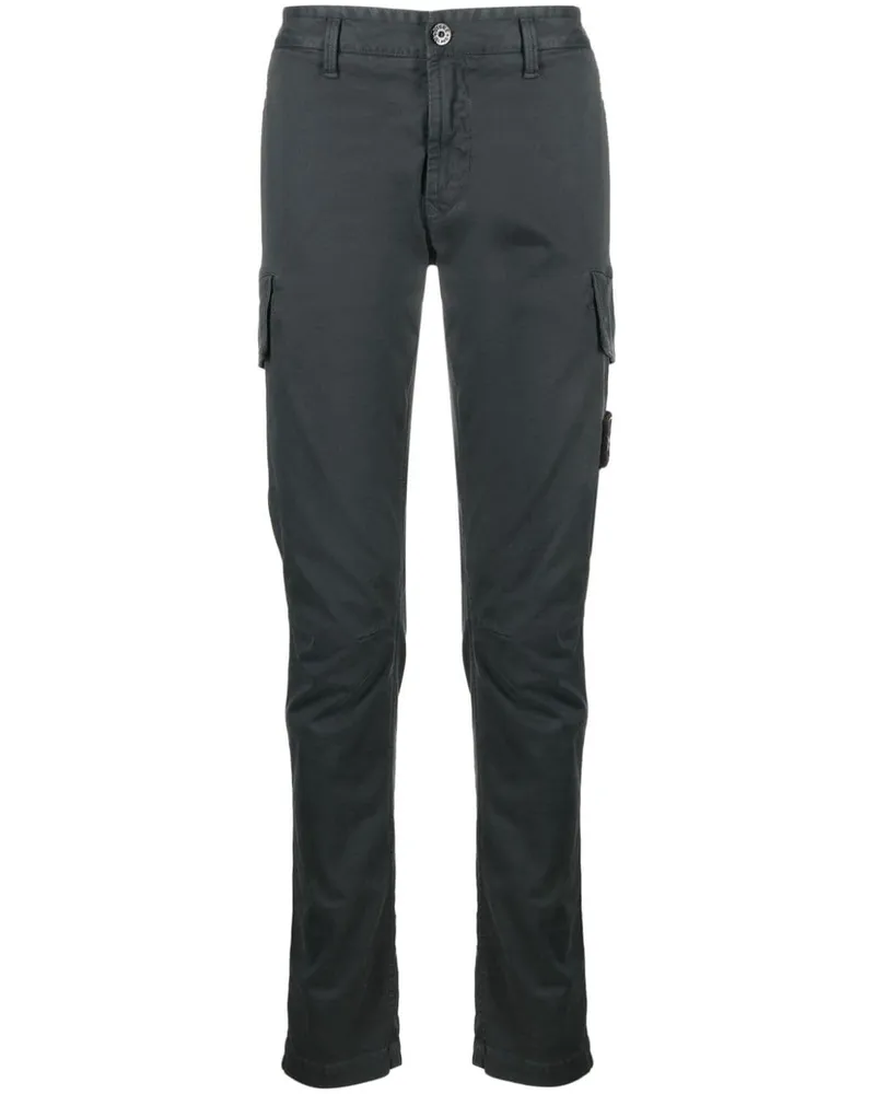 Stone Island Cargohose aus Twill Grau