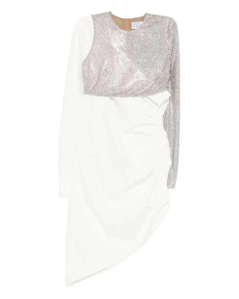 Giuseppe di Morabito Drapiertes Kleid mit Strass - Weiß Weiß