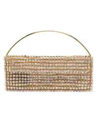 Vanina Maxi Les Nuances Clutch mit Kristallen Grau