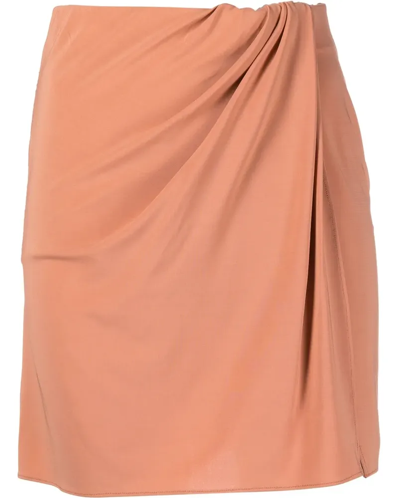 ANDAMANE Gewickelter Gabrielle Minirock - Braun Braun