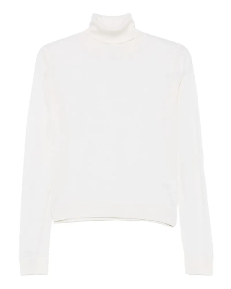 Daniele Fiesoli Langärmeliger Rollkragenpullover - Weiß Weiß