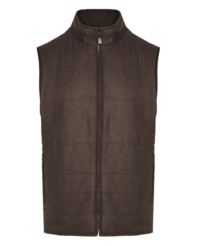 Corneliani Gesteppte Jacke - Braun Braun