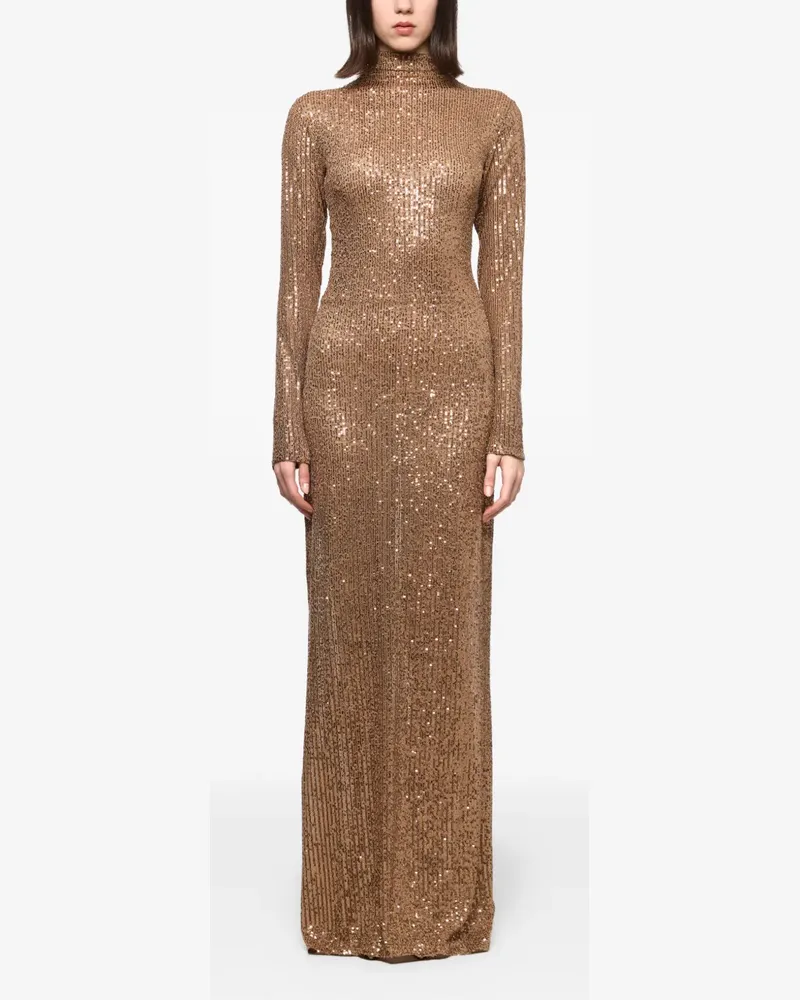 ATU Body Couture Maxikleid mit Pailletten - Braun Braun