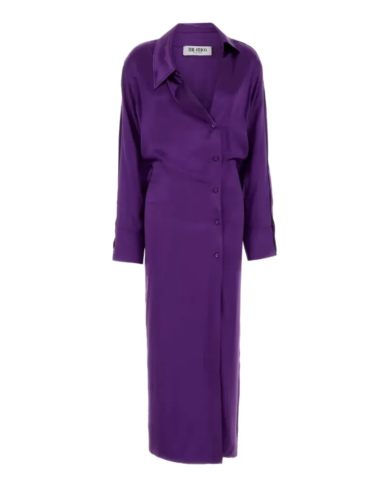 ATTICO satin dress - Violett Violett