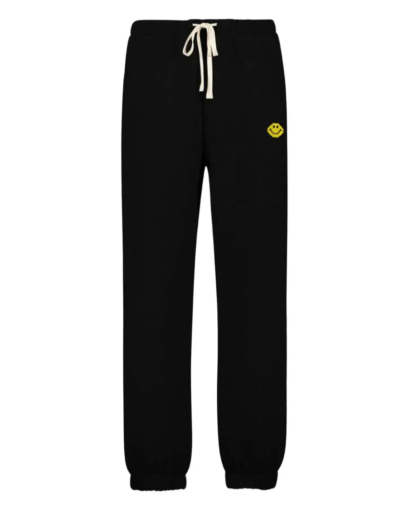 Joshua Sanders x Smiley® Pixel drawstring-fastening track pants - Schwarz Schwarz