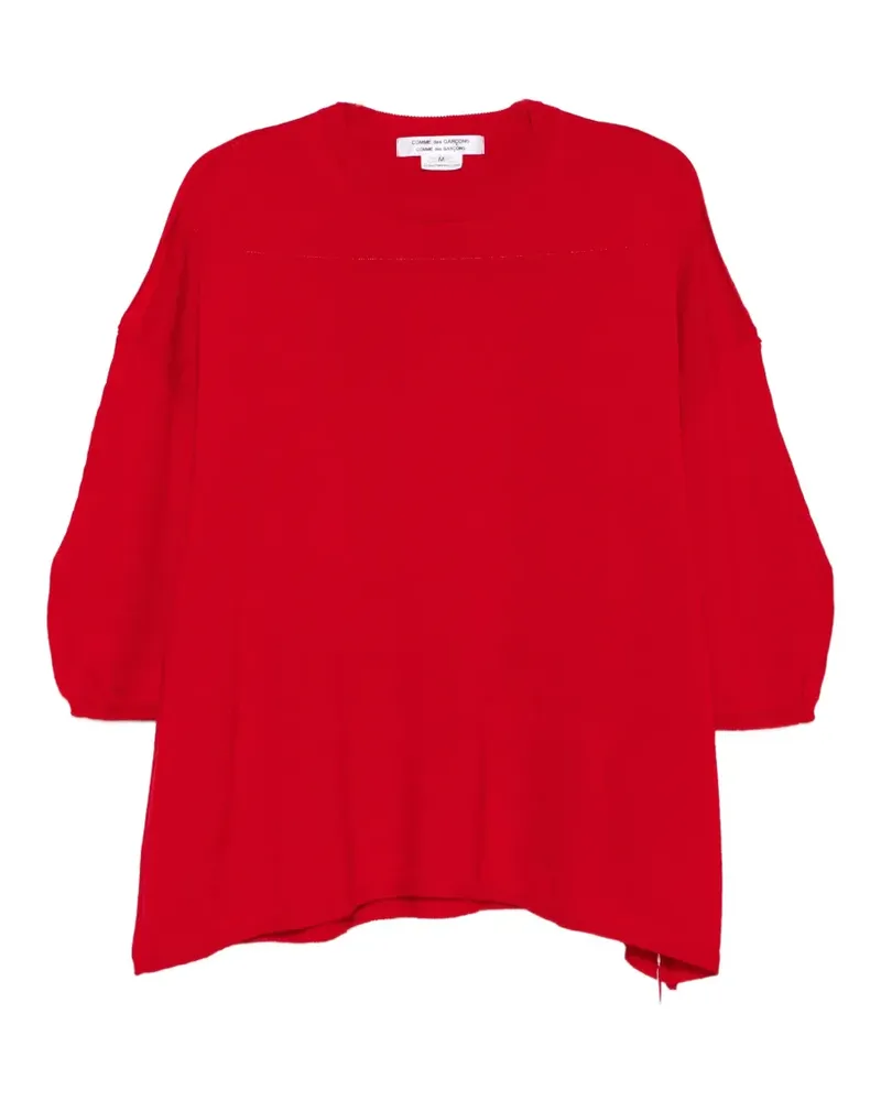 Comme des Garçons Pullover mit sichtbaren Nähten - Rot Rot