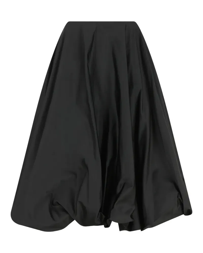 Balenciaga bubble-hem midi skirt - Schwarz Schwarz