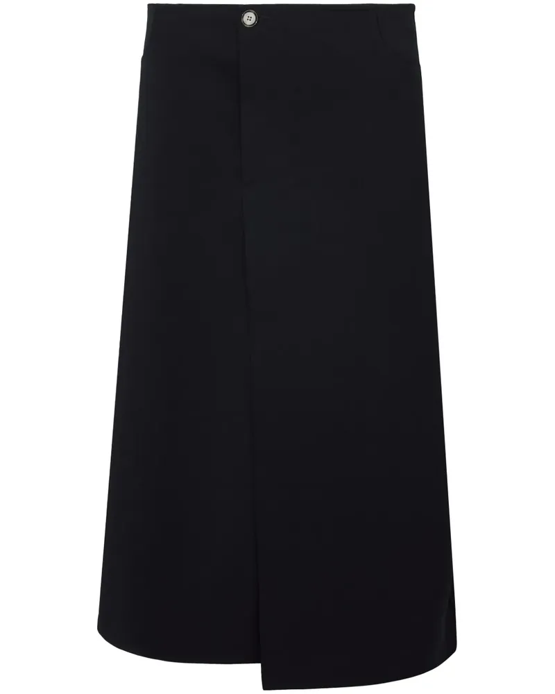 Proenza Schouler Asymmetrischer Wickelrock - Schwarz Schwarz