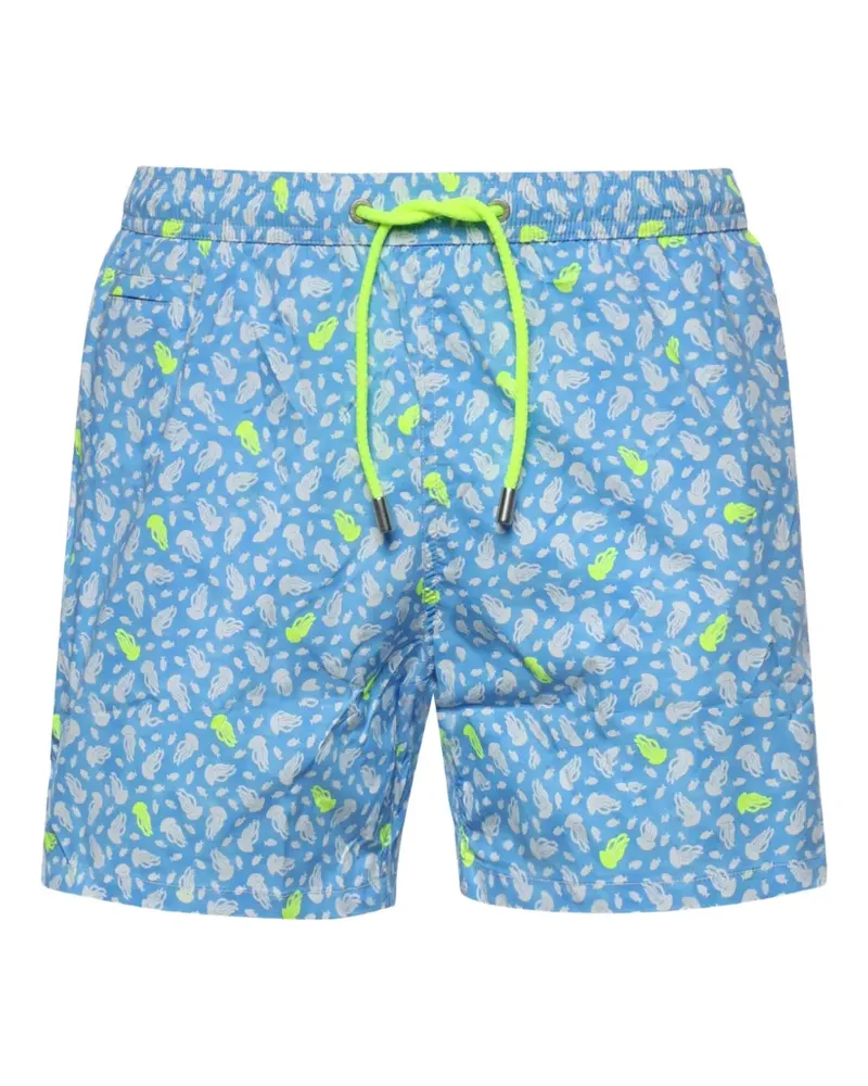 MC2 Saint Barth jellyfish-print swim shorts - Blau Blau