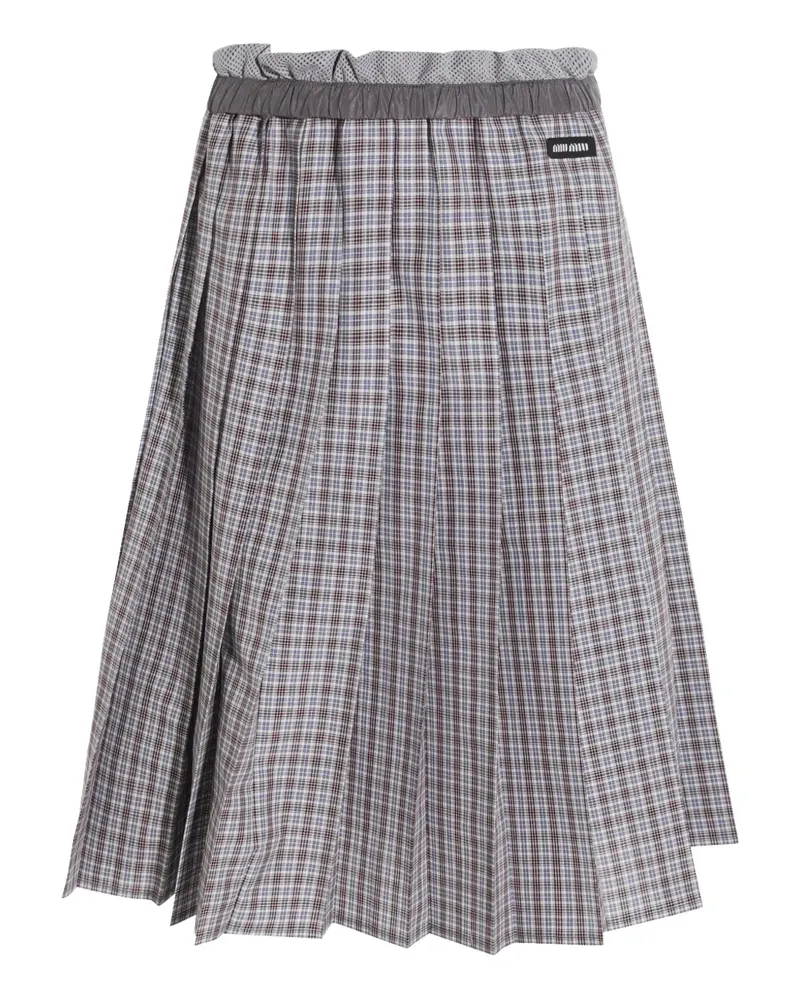 Miu Miu plissierter Rock - Grau Grau