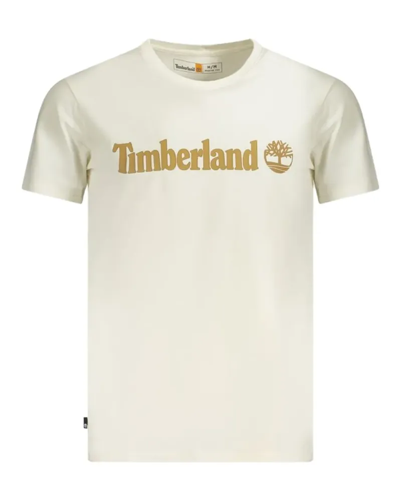 Timberland logo-print cotton T-shirt - Nude Nude