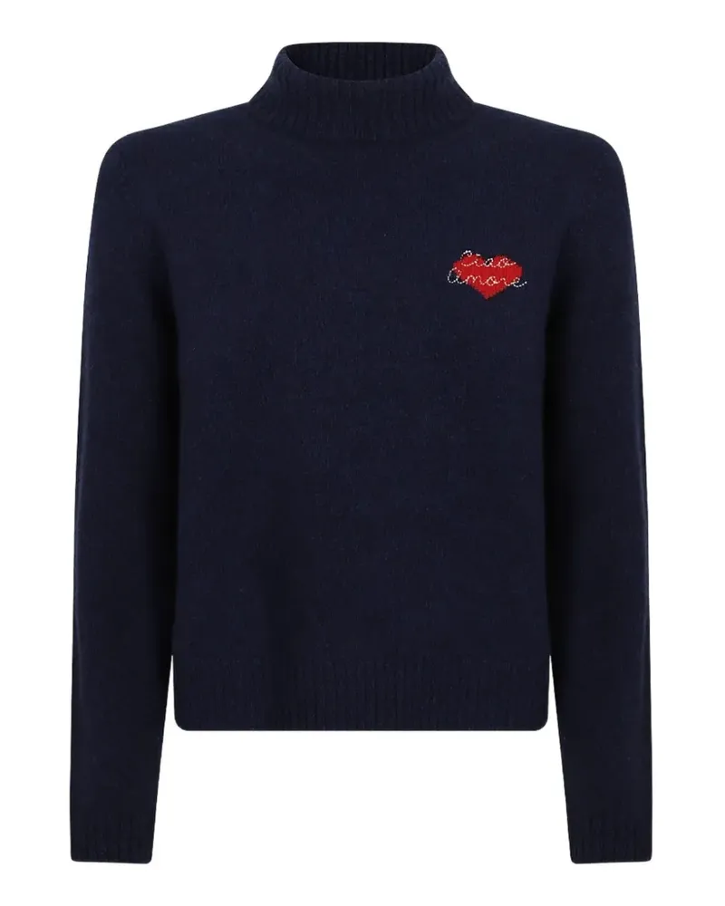 Giada Benincasa Heartbeat Rollkragenpullover - Blau Blau