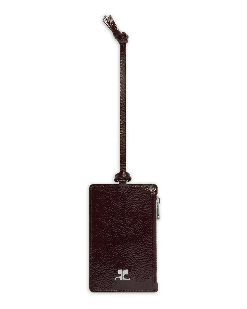 Courrèges logo-plaque cardholder - Braun Braun