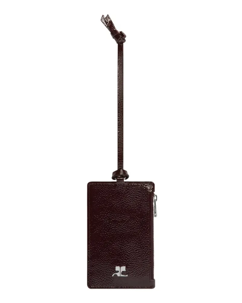 Courrèges logo-plaque cardholder - Braun Braun