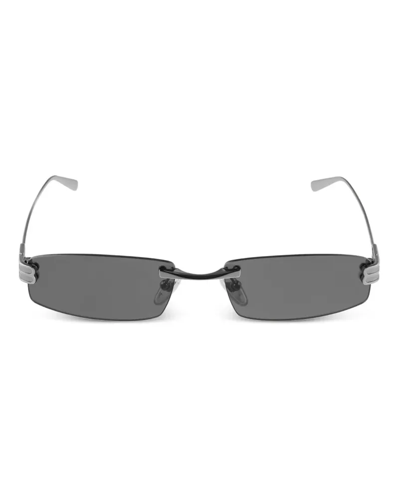 Balenciaga Gossip Sonnenbrille mit eckigem Gestell - Silber Silber