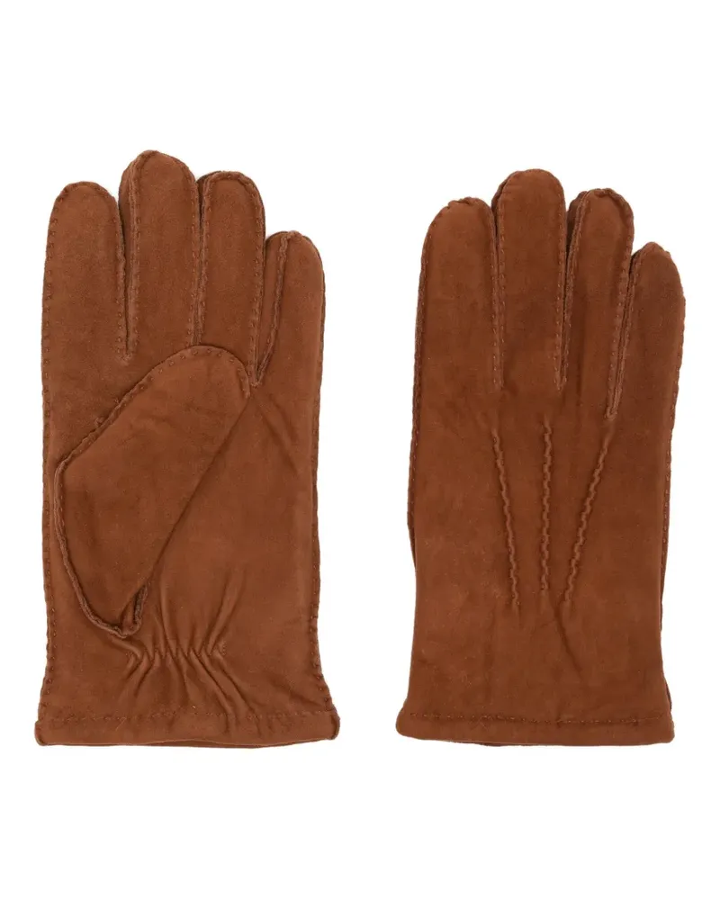 N.Peal Handschuhe aus Leder - Braun Braun