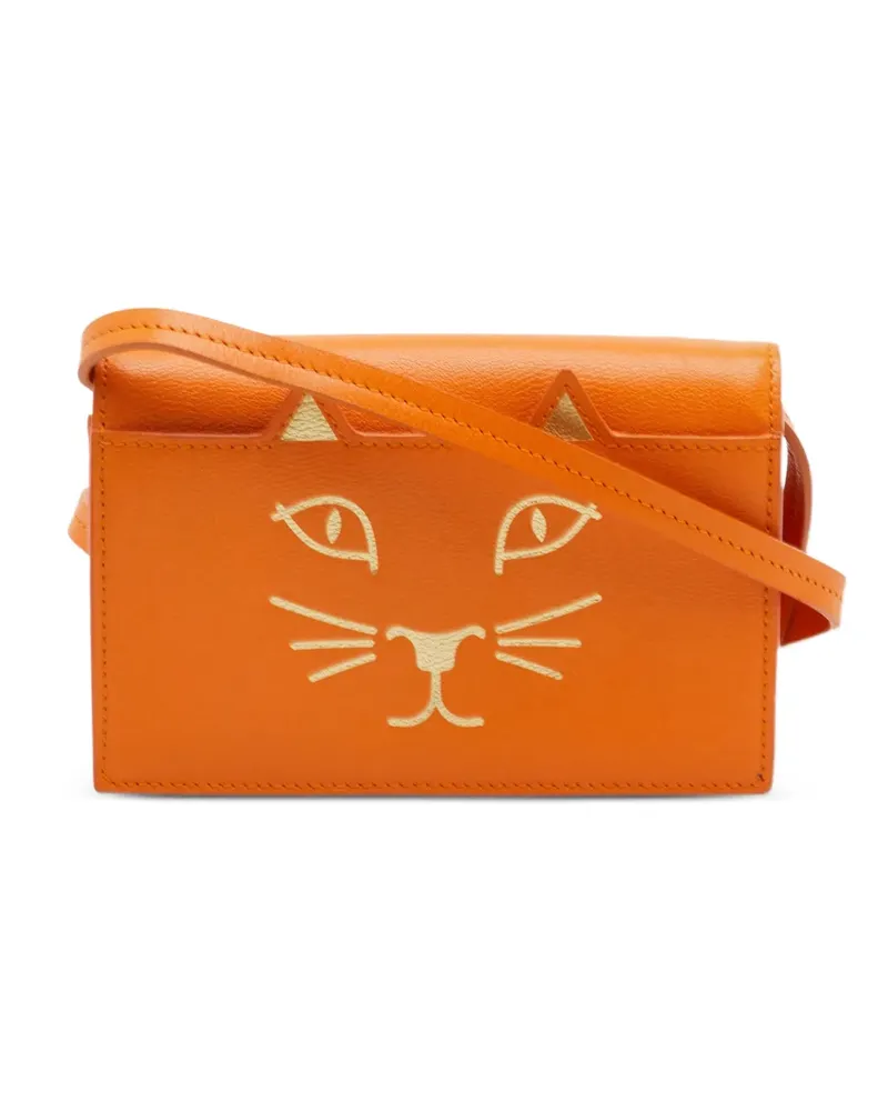 Charlotte Olympia Feline Schultertasche - Orange Orange