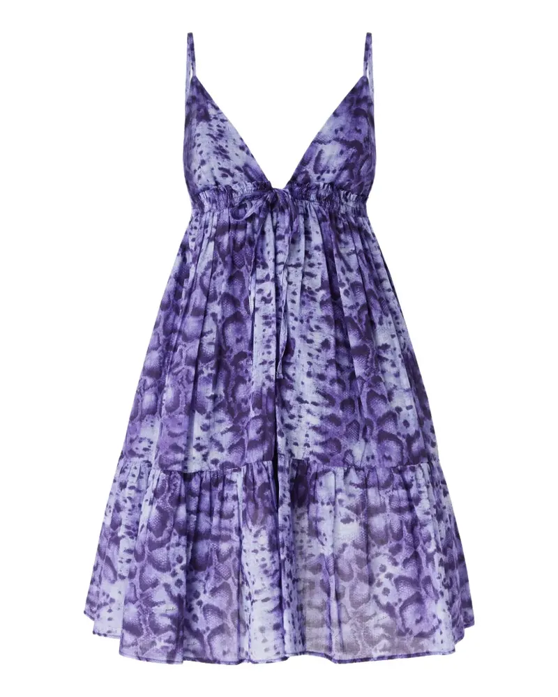 Pinko Gerüschtes Adrano Kleid - Violett Violett