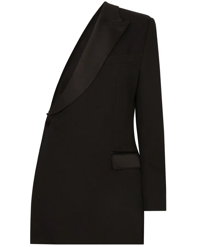 Dolce & Gabbana Asymmetrischer One-Shoulder-Blazer - Schwarz Schwarz